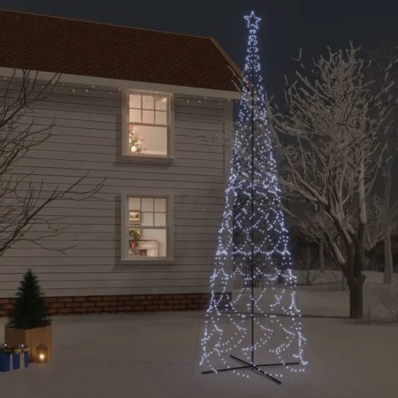 Conical Christmas tree 3000 cold white LED lights 230x800 cm by vidaXL, Christmas trees - Ref: Foro24-343514, Price: 155,05 €...