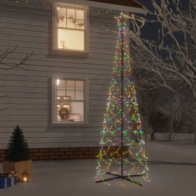 Árbol de Navidad cónico 500 LED de colores 100x300 cm