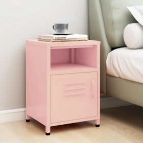 Pink steel nightstand 35x35x51 cm by vidaXL, Nightstands - Ref: Foro24-336220, Price: 77,14 €, Discount: %