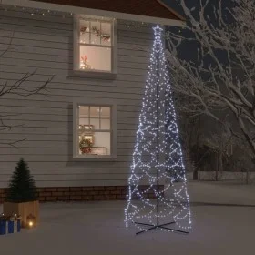 Kegelförmiger Weihnachtsbaum 1400 LED kaltweiß 160x500 cm von vidaXL, Weihnachtsbäume - Ref: Foro24-343510, Preis: 91,83 €, R...