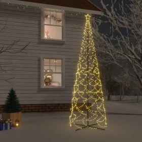 Conical Christmas tree 1400 warm white LEDs 160x500 cm by vidaXL, Christmas trees - Ref: Foro24-343513, Price: 82,00 €, Disco...