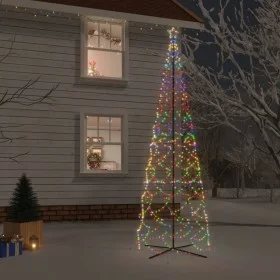 Árbol de Navidad cónico 1400 LED de colores 160x500 cm by vidaXL, Christmas trees - Ref: Foro24-343512, Price: 136,75 €, Disc...