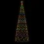 Kegelförmiger Weihnachtsbaum mit 1400 farbigen LED-Lichtern, 160x500 cm. von vidaXL, Weihnachtsbäume - Ref: Foro24-343512, Pr...
