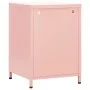 Mesita de noche acero rosa 35x35x51 cm de vidaXL, Mesitas de noche - Ref: Foro24-336220, Precio: 75,85 €, Descuento: %