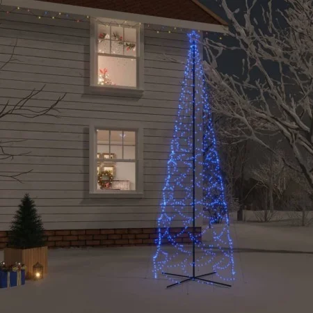 Konischer Weihnachtsbaum 1400 blaue LED 160x500 cm von vidaXL, Weihnachtsbäume - Ref: Foro24-343511, Preis: 82,00 €, Rabatt: %