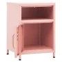 Mesita de noche acero rosa 35x35x51 cm de vidaXL, Mesitas de noche - Ref: Foro24-336220, Precio: 75,85 €, Descuento: %