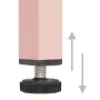 Mesita de noche acero rosa 35x35x51 cm de vidaXL, Mesitas de noche - Ref: Foro24-336220, Precio: 75,85 €, Descuento: %