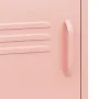 Mesita de noche acero rosa 35x35x51 cm de vidaXL, Mesitas de noche - Ref: Foro24-336220, Precio: 75,85 €, Descuento: %