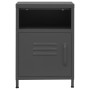Anthracite steel bedside table 35x35x51 cm by vidaXL, Nightstands - Ref: Foro24-336222, Price: 92,66 €, Discount: %
