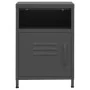 Nachttisch aus anthrazitfarbenem Stahl, 35 x 35 x 51 cm von vidaXL, Nachttische - Ref: Foro24-336222, Preis: 87,36 €, Rabatt: %