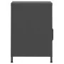 Nachttisch aus anthrazitfarbenem Stahl, 35 x 35 x 51 cm von vidaXL, Nachttische - Ref: Foro24-336222, Preis: 87,36 €, Rabatt: %