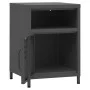 Nachttisch aus anthrazitfarbenem Stahl, 35 x 35 x 51 cm von vidaXL, Nachttische - Ref: Foro24-336222, Preis: 87,36 €, Rabatt: %