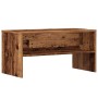 Mueble para TV madera contrachapada envejecida 80x40x40 cm