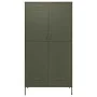 Armario de acero verde oliva 90x50x180 cm de vidaXL, Armarios roperos - Ref: Foro24-336243, Precio: 340,76 €, Descuento: %