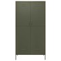 Olivgrüner Stahlschrank 90x50x180 cm von vidaXL, Kleiderschränke - Ref: Foro24-336243, Preis: 315,25 €, Rabatt: %