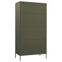 Olivgrüner Stahlschrank 90x50x180 cm von vidaXL, Kleiderschränke - Ref: Foro24-336243, Preis: 315,25 €, Rabatt: %