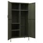 Olivgrüner Stahlschrank 90x50x180 cm von vidaXL, Kleiderschränke - Ref: Foro24-336243, Preis: 315,25 €, Rabatt: %