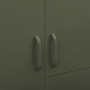 Armario de acero verde oliva 90x50x180 cm de vidaXL, Armarios roperos - Ref: Foro24-336243, Precio: 303,94 €, Descuento: %