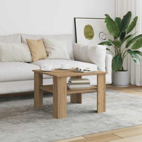 Mesa de centro madera de ingeniería roble artisan 60x60x42 cm en Mesas de centro | Comprar online en Foro24