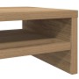 Soporte mesa pantalla madera ingeniería roble 42x24x13 cm