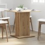 Mesa de comedor madera de ingeniería roble artisan 80x80x75 cm