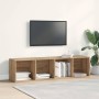 Mueble TV/Librería madera vieja 36x30x143cm madera ingeniería