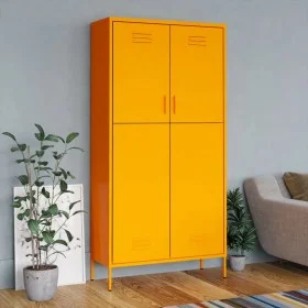 Senfgelber Stahlschrank 90x50x180 cm von vidaXL, Kleiderschränke - Ref: Foro24-336245, Preis: 365,48 €, Rabatt: %