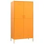 Armario de acero amarillo mostaza 90x50x180 cm de vidaXL, Armarios roperos - Ref: Foro24-336245, Precio: 357,89 €, Descuento: %