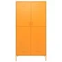 Armario de acero amarillo mostaza 90x50x180 cm de vidaXL, Armarios roperos - Ref: Foro24-336245, Precio: 357,89 €, Descuento: %