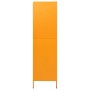 Armario de acero amarillo mostaza 90x50x180 cm de vidaXL, Armarios roperos - Ref: Foro24-336245, Precio: 303,36 €, Descuento: %