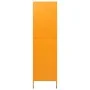 Armario de acero amarillo mostaza 90x50x180 cm de vidaXL, Armarios roperos - Ref: Foro24-336245, Precio: 357,89 €, Descuento: %