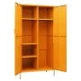 Armario de acero amarillo mostaza 90x50x180 cm de vidaXL, Armarios roperos - Ref: Foro24-336245, Precio: 357,89 €, Descuento: %