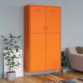 Orangefarbener Stahlschrank 90x50x180 cm von vidaXL, Kleiderschränke - Ref: Foro24-336246, Preis: 389,75 €, Rabatt: %