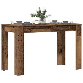 Mesa de comedor de madera contrachapada madera vieja en Mesas de cocina y de comedor | Comprar online en Foro24