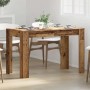 Mesa de comedor de madera contrachapada madera vieja