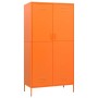 Orangefarbener Stahlschrank 90x50x180 cm von vidaXL, Kleiderschränke - Ref: Foro24-336246, Preis: 348,53 €, Rabatt: %