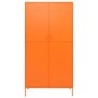 Orangefarbener Stahlschrank 90x50x180 cm von vidaXL, Kleiderschränke - Ref: Foro24-336246, Preis: 348,53 €, Rabatt: %