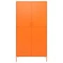 Orangefarbener Stahlschrank 90x50x180 cm von vidaXL, Kleiderschränke - Ref: Foro24-336246, Preis: 389,75 €, Rabatt: %