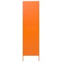 Armario de acero naranja 90x50x180 cm de vidaXL, Armarios roperos - Ref: Foro24-336246, Precio: 315,42 €, Descuento: %