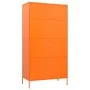 Orangefarbener Stahlschrank 90x50x180 cm von vidaXL, Kleiderschränke - Ref: Foro24-336246, Preis: 389,75 €, Rabatt: %