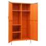 Orangefarbener Stahlschrank 90x50x180 cm von vidaXL, Kleiderschränke - Ref: Foro24-336246, Preis: 389,75 €, Rabatt: %