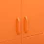 Armario de acero naranja 90x50x180 cm de vidaXL, Armarios roperos - Ref: Foro24-336246, Precio: 389,72 €, Descuento: %