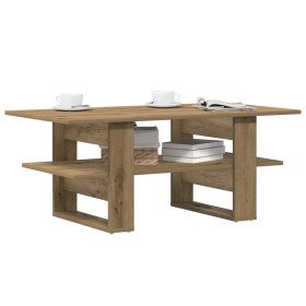 Mesa de centro madera ingeniería roble artesanal 102x55x42cm en Mesas de centro | Comprar online en Foro24