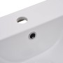 Lavabo encastrado de cerámica blanco 42x39x18 cm