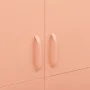 Armario de acero rosa 90x50x180 cm de vidaXL, Armarios roperos - Ref: Foro24-336247, Precio: 283,36 €, Descuento: %