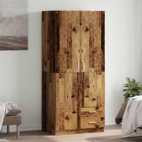 Armario de madera de ingeniería madera envejecida 80x52x180 cm en Armarios roperos | Comprar online en Foro24