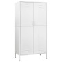 Armario de acero blanco 90x50x180 cm de vidaXL, Armarios roperos - Ref: Foro24-336251, Precio: 286,73 €, Descuento: %