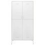 Armario de acero blanco 90x50x180 cm de vidaXL, Armarios roperos - Ref: Foro24-336251, Precio: 286,73 €, Descuento: %