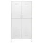 Armario de acero blanco 90x50x180 cm de vidaXL, Armarios roperos - Ref: Foro24-336251, Precio: 282,78 €, Descuento: %