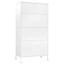 Armario de acero blanco 90x50x180 cm de vidaXL, Armarios roperos - Ref: Foro24-336251, Precio: 282,78 €, Descuento: %